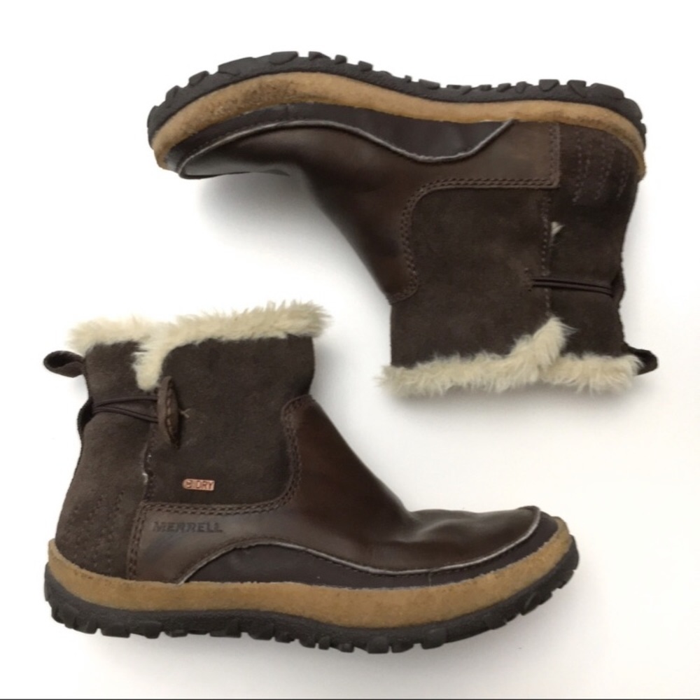 Merrell Tremblant Leather Pull On Snow Boots - Picture 3 of 8